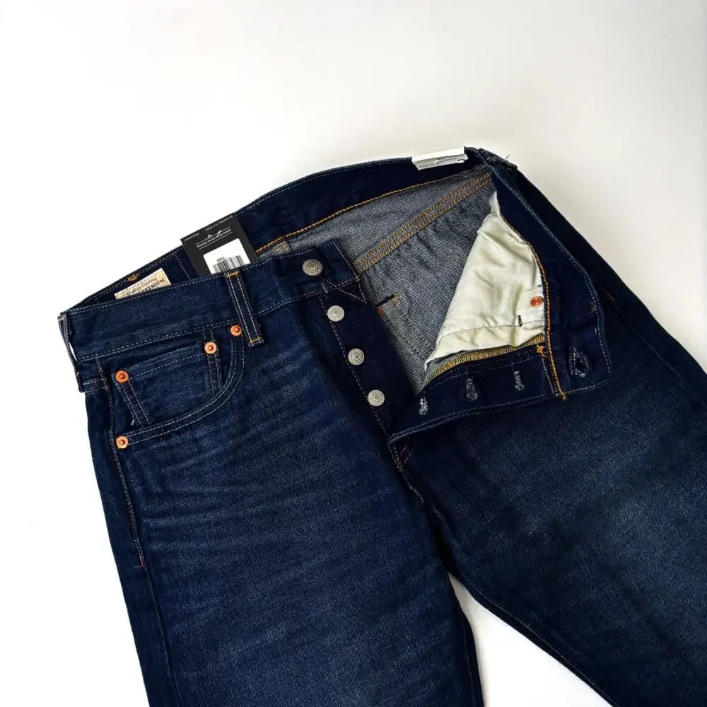 Levi's Premium Denim On The Borderline 005013592 501 Straight Leg Jeans 29 x 30